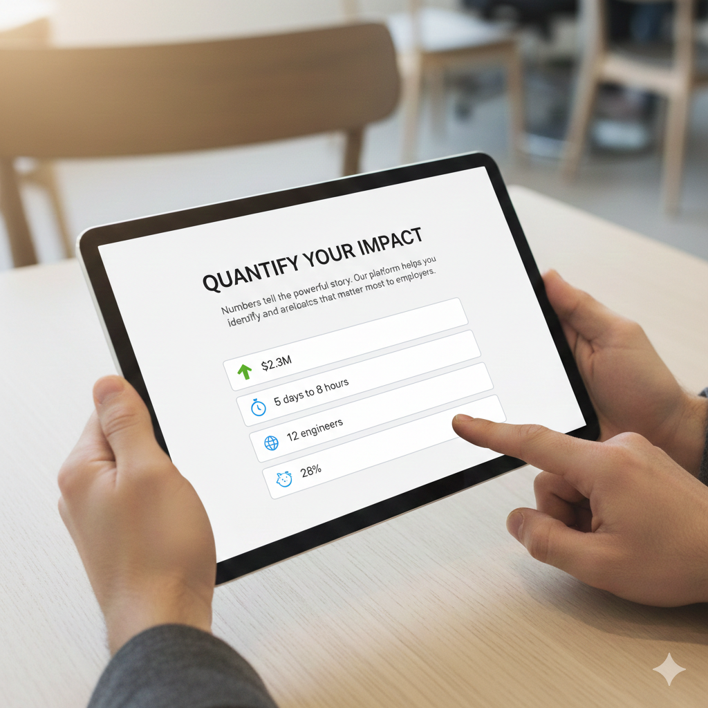 Impact metrics dashboard